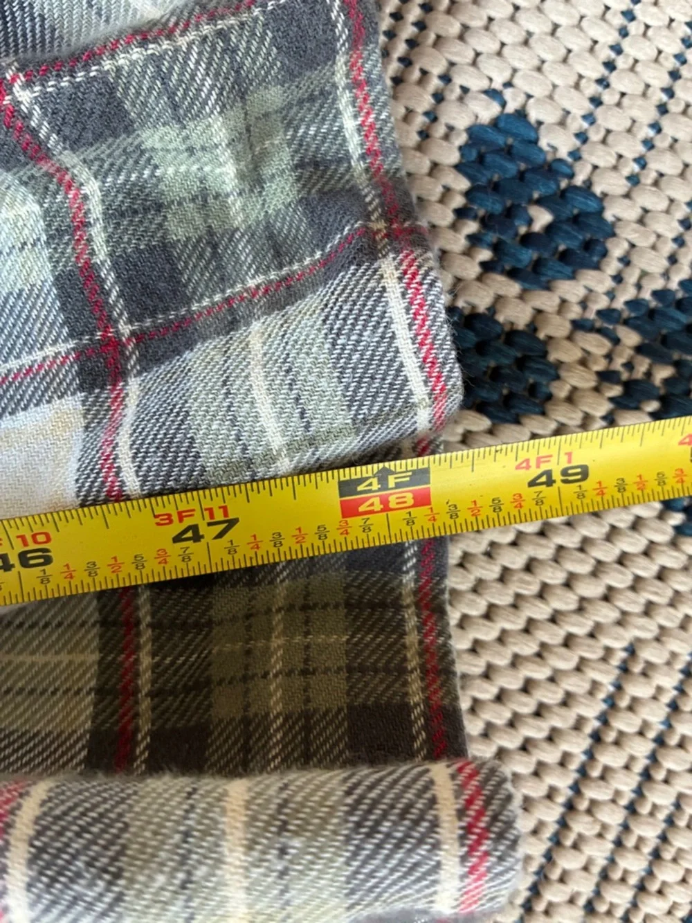 Basin + Range Organic Cotton Plaid Tiered Midi "Ranch" Farmhouse Dress - Picture 7 of 10
